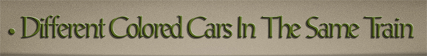 Sub-Header Text Image for FlightToAtlantis.net: How To's: The Ultimate CTR Creator: Different Colored Cars On The Same Train