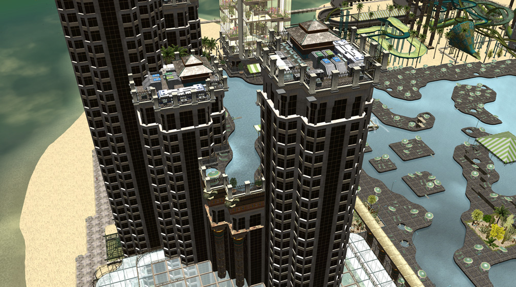Rooftop Pool Thumbnail Image 14B, My Downloads: Parks, Scenarios, & Sandboxes, Scenario: Water World Resort