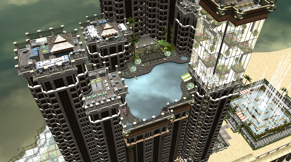 Rooftop Pool Thumbnail Image 14A, My Downloads: Parks, Scenarios, & Sandboxes, Scenario: Water World Resort